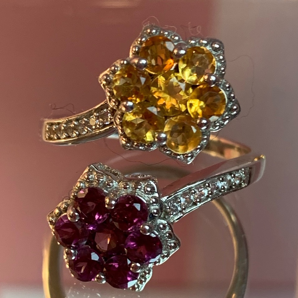 🌺Rhodolite Garnet/Citrine Ring🌺